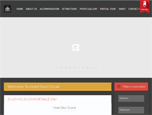 Tablet Screenshot of hoteldevigrand.in